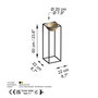 Aberto Design Maceta Decorativa GED-021-A Negro y Dorado